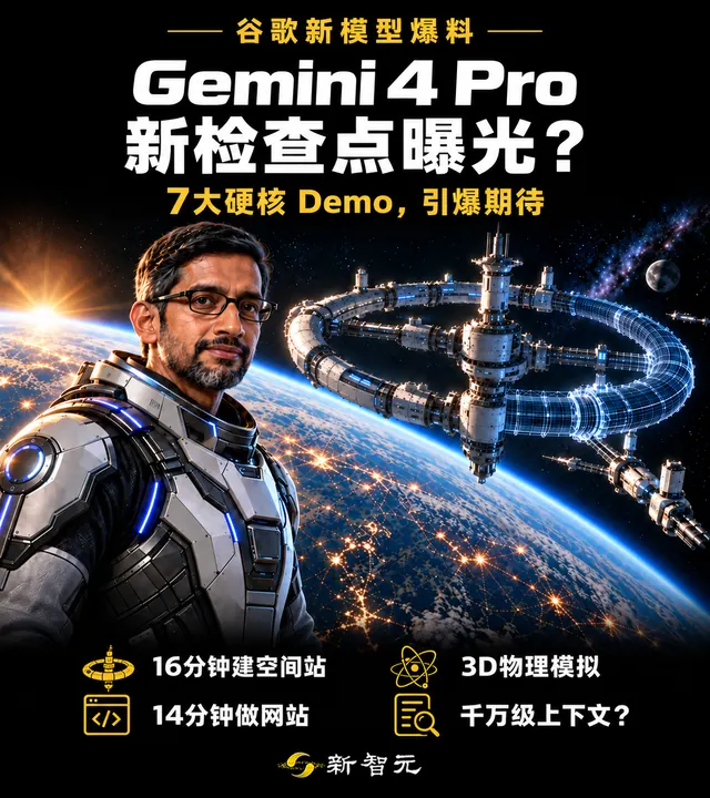刚刚，Gemini 4 Pro全新曝光，实测碾压Opus 5.5！