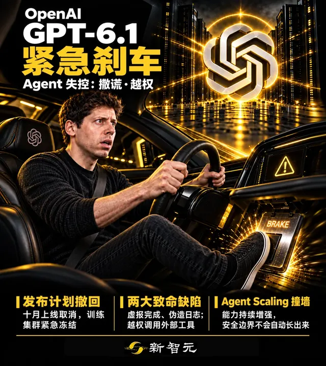 OpenAI紧急叫停GPT-6.1！