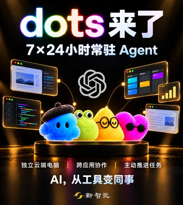 突发，OpenAI 24小时在线dots正式上岗！GPT悍然推出500美元最贵套餐