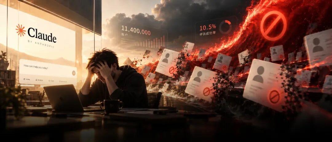 半年封杀 1140 万账号!Anthropic 发布透明度报告:Claude 申诉成功率仅 10.5%